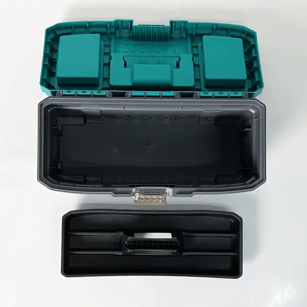 Caja De Herramientas 14" Plástica - Cierre Metálico Total