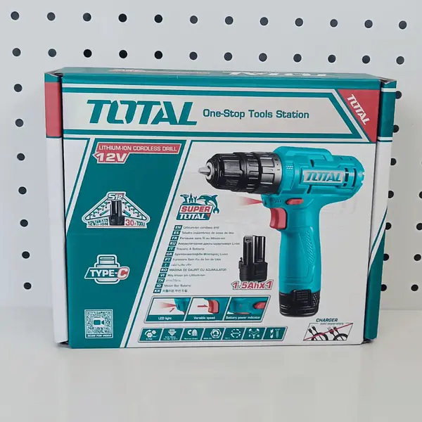 Taladro Inalámbrico 12v 3/8 + 1 Baterías 1.5 Ah Total