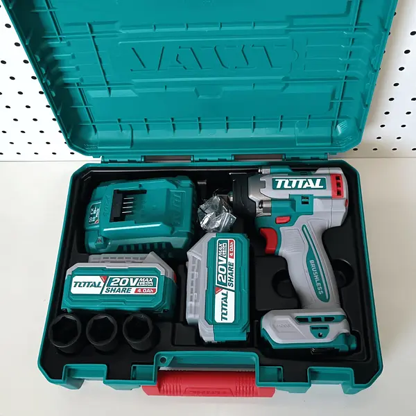 Taladro Impacto 20v 1/2" 500nm + 2 Baterías 4.0 Ah Total