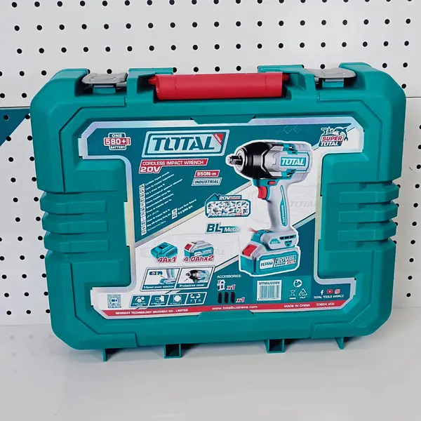Taladro Impacto 20v 1/2" 850nm + 2 Baterías 4.0 Ah Total