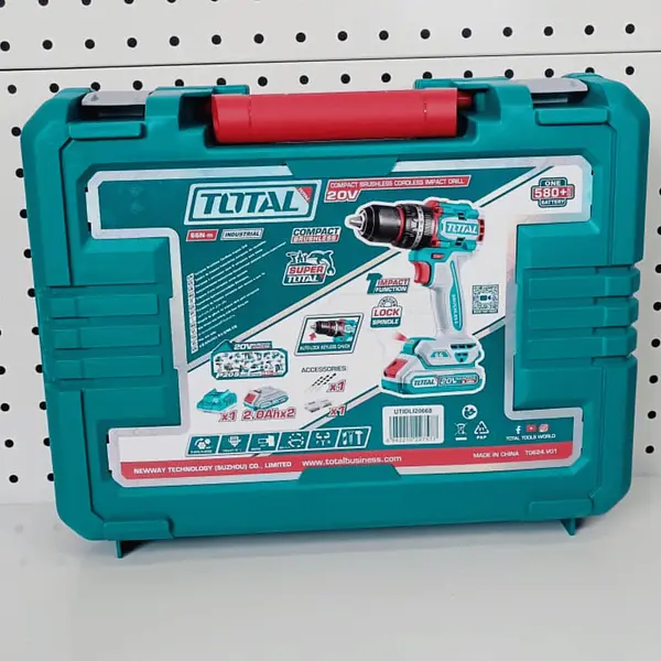Taladro 20v Percutor 1/2" 66nm + 2 Batería 2.0 Ah Total