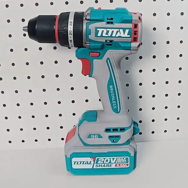 Taladro 20v Percutor 1/2" 96nm + 2 Batería 4.0 Ah Total