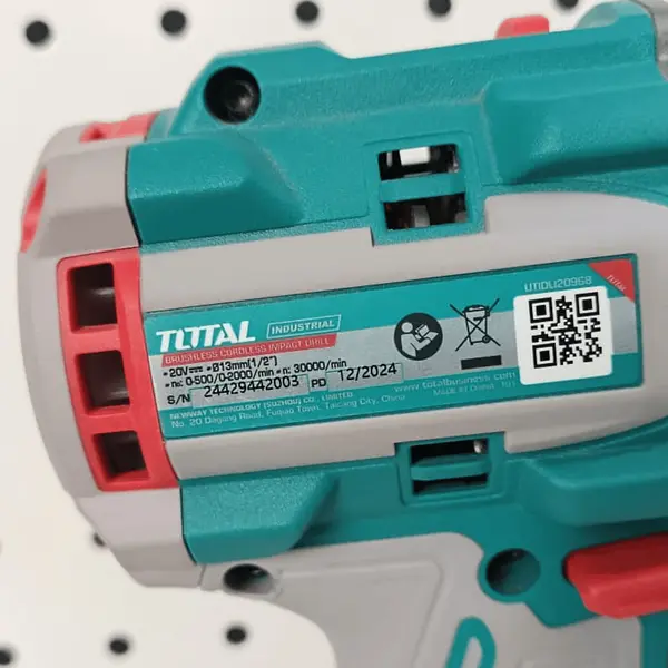 Taladro 20v Percutor 1/2" 96nm + 2 Batería 4.0 Ah Total