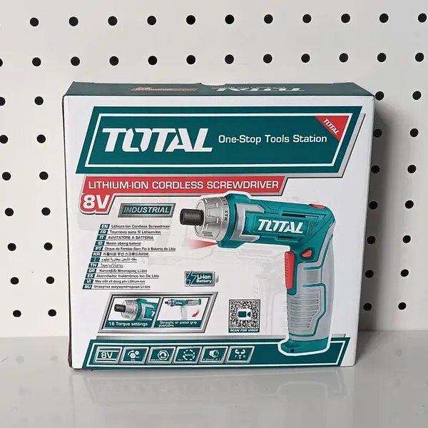 Atornillador 8v 6nm + Estuche + 17piezas Total