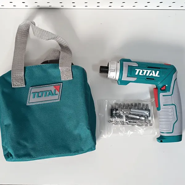 Atornillador 8v 6nm + Estuche + 17piezas Total