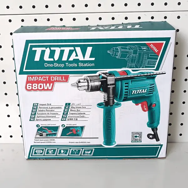 Taladro 680w 1/2" Percutor Total