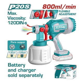 Pistola De Pintar Inalambrica 20v - 800ml Total