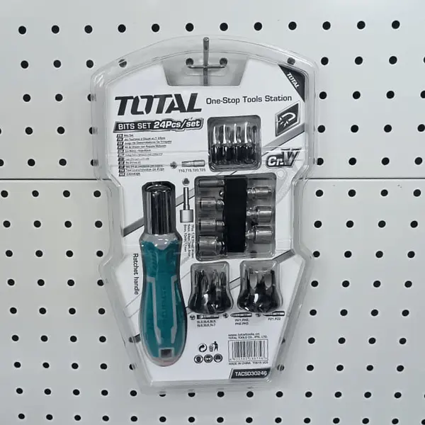 Juego De Punta Con Destornillador Con Ratchet 24 Pzs Total