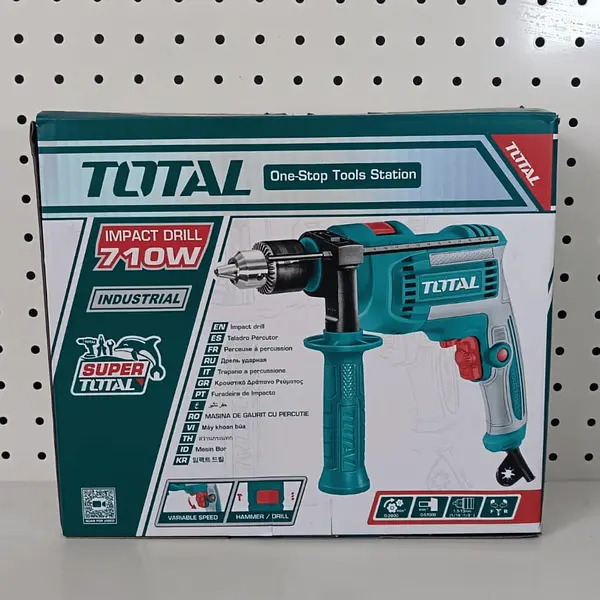 Taladro Percutor 1/2 - 710w Industrial Super Total