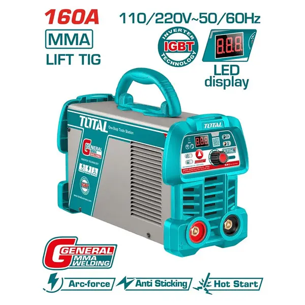 Soldador Inversor Digital 160a (Mma-Lift Tig) 110-120v Total