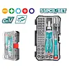 Juego De Puntas Y Copas Destornillador Ratchet 55pzs Total