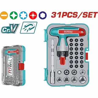 Destornillador Con Puntas Intercambiables 31pzs Total