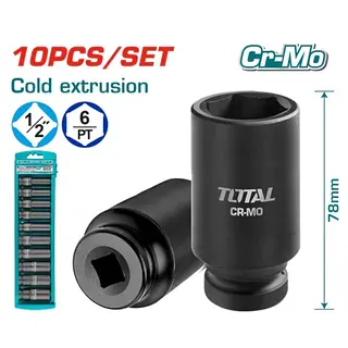 Juego De Copas 1/2" - 10-24mm Largas De Impacto Total