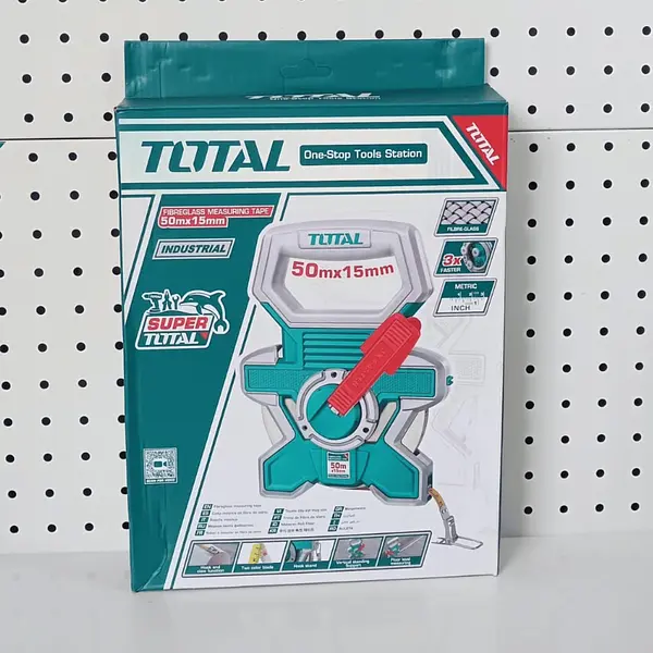 Decametro 50mts Industrial Fibra De Vidrio Total