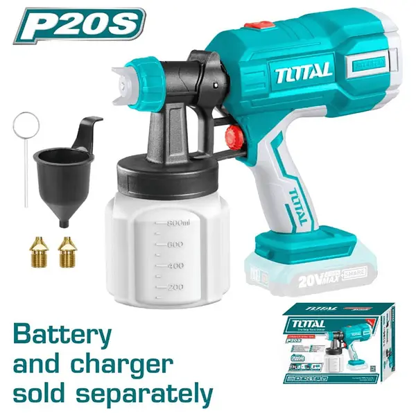 Pistola De Pintar Inalambrica 20v - 800ml Total