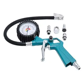 Inflador De Llantas Con Manómetro Max 8,5bar (123 Psi) Total