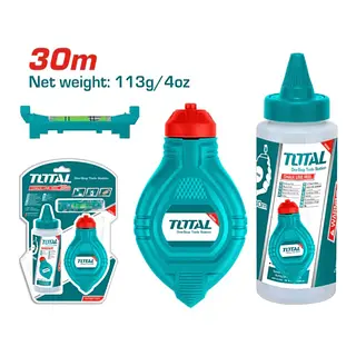 Tira Linea Cimbra 30m Botella + Nivel Burbuja Total Tira Linea Cimbra 30m Botella + Nivel Burbuja Total