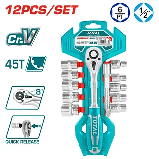 Juego De Copas 1/2" - 12pcs Total