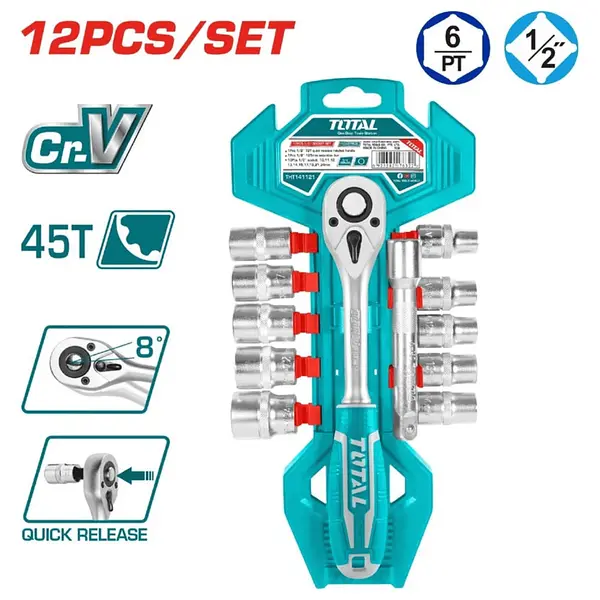 Juego De Copas 1/2" - 12pcs Total