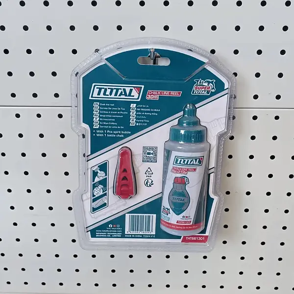 Tira Linea Cimbra 30m Botella + Nivel Burbuja Total