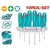 Destornillador Cromo Vanadium - 10pzs Total