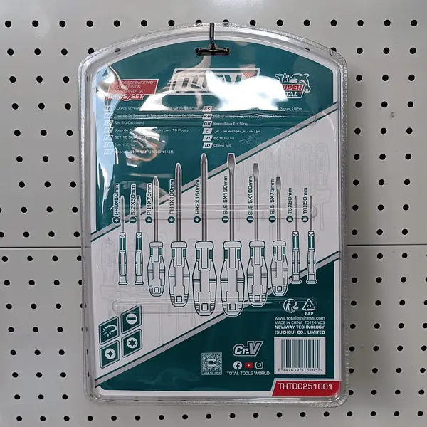 Destornillador Cromo Vanadium - 10pzs Total