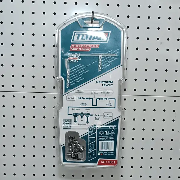 Inflador De Llantas Con Manómetro Max 8,5bar (123 Psi) Total