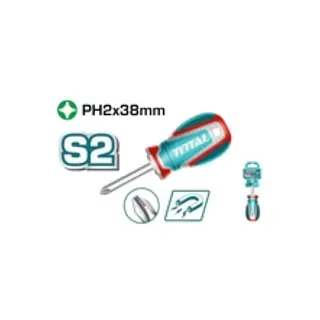 Destornillador 1/4 - 1 1/2" Puño (+) Punta Imantada Total