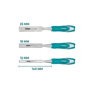 Juego De Formones 12-19-25mm - 3pzs Super Select Total