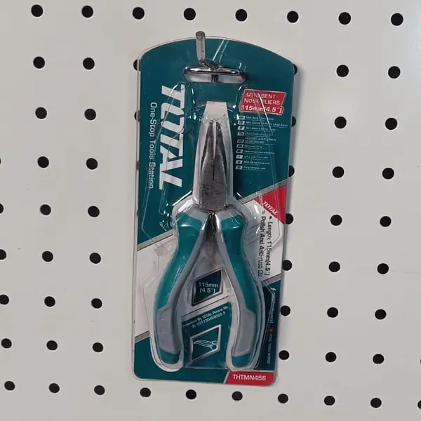Mini Alicate 4-1/2" Punta Curva Total